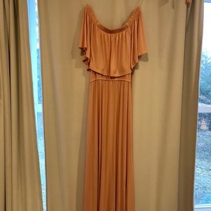 NWT off the shoulder light pink dress